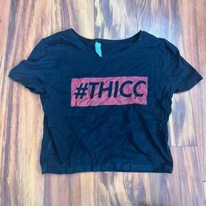 THICC Crop Top Tee size XS